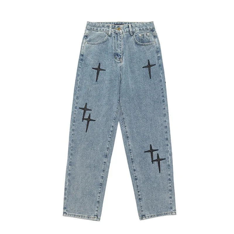 Jeans Men Streetwear Baggy Wide
