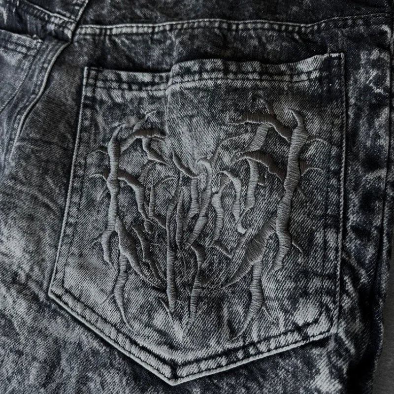 Spider Retro Oversized Baggy Jeans